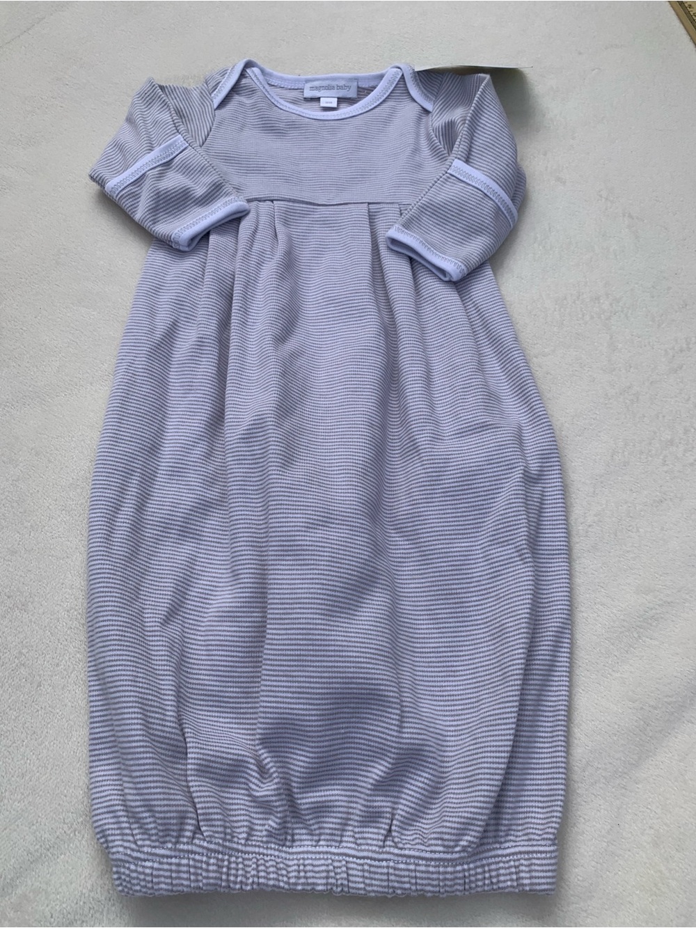 Magnolia Lavender Thin Stripe Convertible Sleep Gown